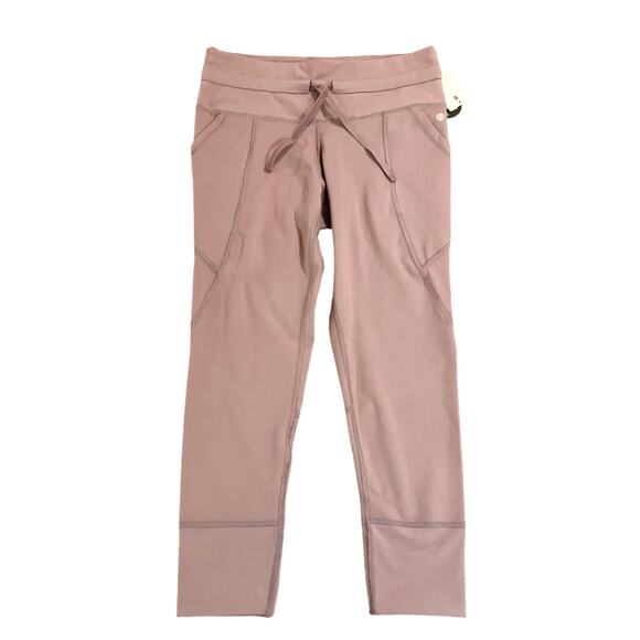 Apana Women's Mauve Pink Active 7/8 Length Pull-On Athleisure Pants SZ Large NWT - Picture 1 of 11